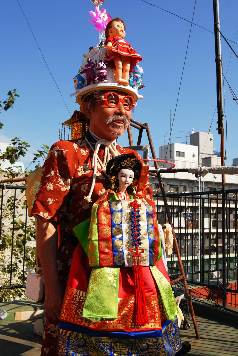 宮間英次郎 《横浜の帽子おじさん》 作品画像